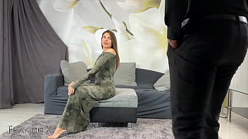 Oiled Fuck with My Big Ass Friend on the Couch