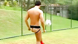 Brazilian Hottie Stroking Outdoor Jack-Off Session