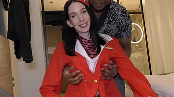 Air Hostess Jasmine Jayne Creampied