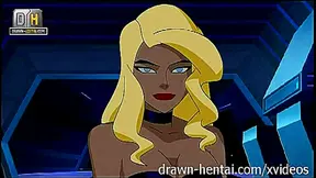 Blonde Black Canary Gets Fucked by The Flash in Justice League Hentai Parody