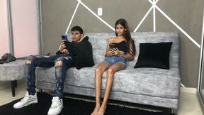 Latina teen seduces stranger in dentist waiting room
