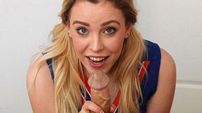 ”Cheerleader Milks His Dick”