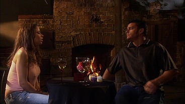 Haley Paige Lets Cheynne Collins Plow Into Her By The Fireplace