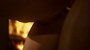 Haley Paige Lets Cheynne Collins Plow Into Her By The Fireplace
