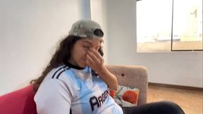 I beat my best friend in a video game competition and had to give her oral and anal sex to celebrate.