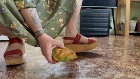 delicious sandwich and my powerful sandals wmv