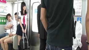 Germ-infested subway slut gets gang-fucked by multiple dudes while her snatch drips juicy cum