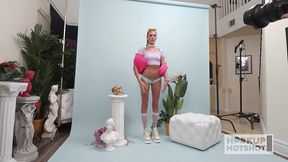 bts - addison shows off her slender, sexy curves in a photoshoot!