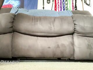 ebony hose and red high heels foot tease - veggiebabyy