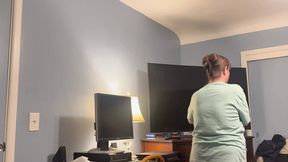 Mommy denies son-in-law's cock&#x1F346;, so daddy does and gags her on his cum!