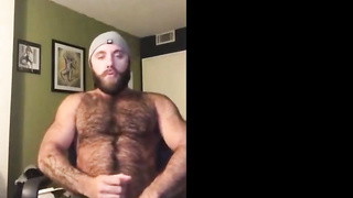 Hairy Lumberjack Shows Off his Cock ( No Cum ) 2