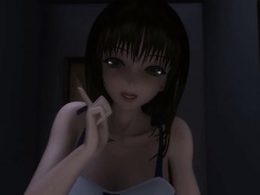 Japanese 3D futa hot handjob