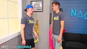 Mischievous Fratboy Test Out Gloryhole Wt Sexy Twink