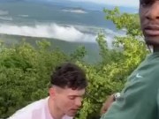 Twink Sucks BBC Outside In The Open