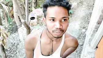Indian Desi Twink Jerks Off Big Cock in Jungle House