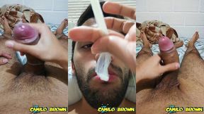 cum inside a condom, d. the cum and cum a second time - camilo brown