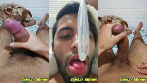 cum inside a condom, d. the cum and cum a second time - camilo brown