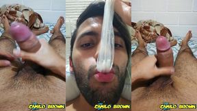 cum inside a condom, d. the cum and cum a second time - camilo brown