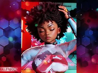 BLACK JONES LARGE BUTT MOVIE SCENE SHOOT EBONY GAL MAGIC IN EFFECT