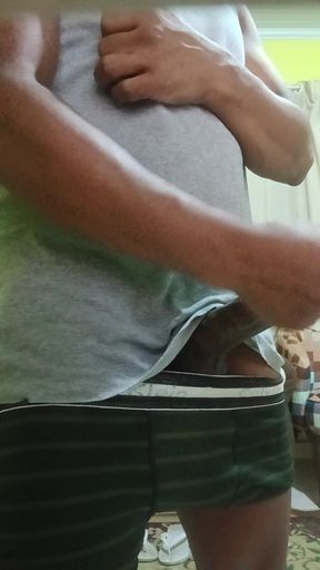Watching a porn movie get very horny