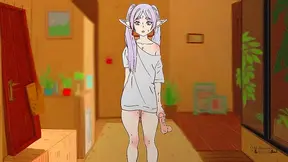 Voluptuous Anime Vixen Rides Hard, Screaming Through Bass Drops