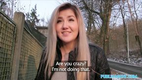 Public Sex Cute Russian loves sex for cash