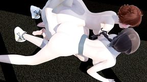 hentai uncensored 3d - 2 girls fucked by futanari - japanese asian manga anime film game porn
