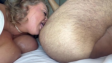 RIMMING AND BLOWJOB FROM BUSTY VERONICA JASMINE IN POV