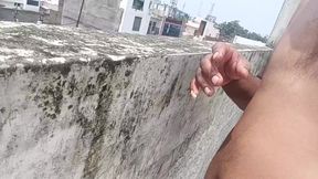 Waking up in the morning and massaging my penis.