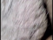 ASMR BHM dick pumping in Ebony BBW pussy, ball slaps, creams on dick.