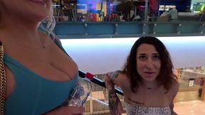 alexis down under x kiki isobel public car park throatpie and cumswap