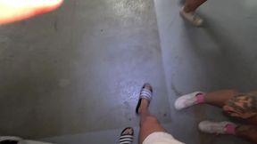 alexis down under x kiki isobel public car park throatpie and cumswap