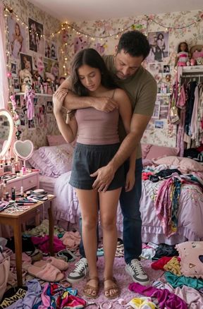 Step-daughter seduces her unsuspecting dad