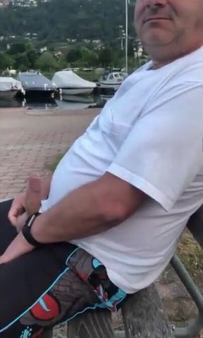 Amateur Daddies Handjob 2