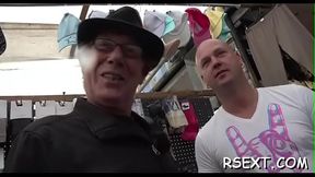 Aroused guy takes a travel in the amsterdam redlight district