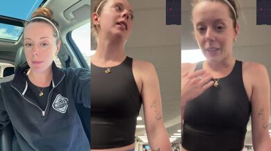 Trying not to cum on the stairmaster... but spoiler alert, I fail