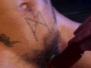 Guy 33 - Watch the Face of this Tattooed, Straight Stud with A Pierced Cock while being edged