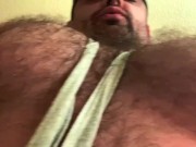 Verbal Stud Daddy Shoving Hairy Muscle Tits In Your Face