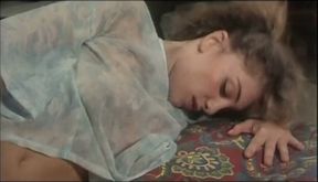 Vintage hairy MILF gets her asshole banged in all posses with facial ending