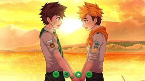 game: camp of friends. diary - raccoon