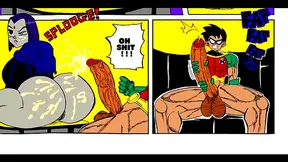Raven & Starfire Enjoy Big-Cock Action in Teen Titans Hentai Adventure