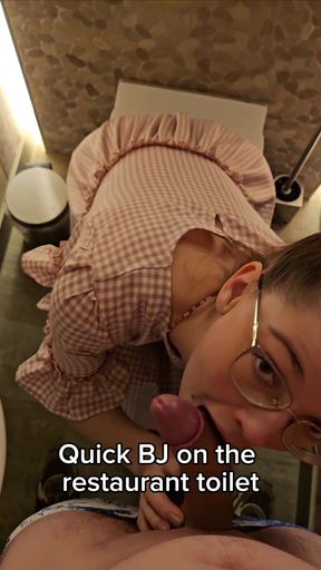 Public Restroom or Wait Until We Get Home? Redhead POV Blowjob