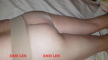 Dani_leg Fountain Cumshot on Amazing Legs in Sexy Tan Pantyhose