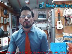 Sensual Latin Boss masturbating Part 1 doing a Cam Show