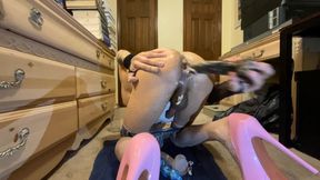 Rough and nasty sissy crossdresser booty hole buttfuck
