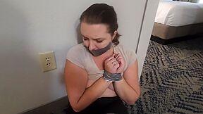 Chick Tape Gagged After Jogging