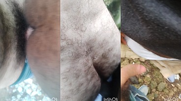 Socando as escondidas no parque ecológico.