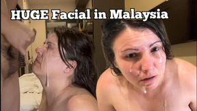 HUGE FACIAL &amp; Wet Pussy with Blowjob in Malaysia