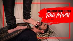 Nara turns her new sub into a human doormat to lick her dirty soles (1080 EN-sub)