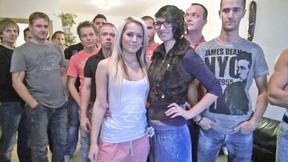 ”Fat Gangbang with Stunning Blonde”